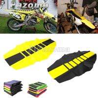 Motocross MX Enduro Off Road Striped Ribbed Gripper Soft Seat Cover For Honda Suzuki Kawasaki SX Suzuki Drz400 RMZ 250 65