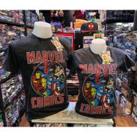 เสื้อยืดมาร์เวล MARVEL-311 สีดำฟอก