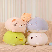 Sumikkogurashi สัตว์ S Quishy นอนไขมันเพนกวินหมีปลาโลมาแมวอะนิเมะการ์ตูนตัวเลข Plushie Peluche ยัดไส้ลงผ้าฝ้าย