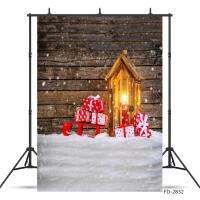 AChristmas Balls ไม้ Snow Snowman ของขวัญตกแต่งฉากหลังเด็กทารกการถ่ายภาพพื้นหลัง Photo Studio PropsM