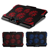 Gaming Laptop Cooler Six Fan Notebook Cooling Pad Silent LED Touch Version Portable Adjustable Laptop Stand