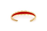 Maison de Jewels - Red Carpet Croissant Bangle กำไลเงิน ทอง ครัวซองต์ ผมแดง กำไลดีไซน์ กำไลแบรนด์