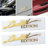 2pcs Limited Edition Car Sticker 3D Gold Body Emblem Badge Metal Sticker Decal Car Accessories Motorcycle Decals Decals  Emblems