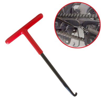 T Shaped Wrench for Motorcycle Exhaust Pipe Installer Spring Hook with Handle Puller Hooks Vehicle Clutch Repair Hand Tool