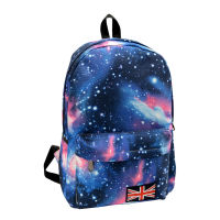 Hot Selling Fashion Uni Stars Universe Space Printing Backpack School Book Backpacks British-flag Shoulder Bag