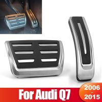 สำหรับ Audi Q7 4L 2006 2007 2008 2009 2010 2011 2012 2013 2014 2015แผ่นคันเร่งเบรกที่คลุมแผ่นอุปกรณ์ตกแต่งภายใน