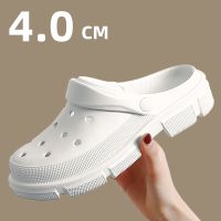 【CW】 2022 New Trend Hole Shoes Breathable Ankle Wrap EVA Couple Shoes Outdoor Women Beach Slippers Non Slip Flip Flops Men Sandals