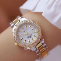 （A Decent035）2021นาฬิกาข้อมือสตรี WatchesGoldWomen CrystalWatchesSilver Clock Women Montre Femme 2022