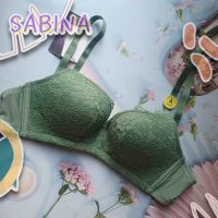 Sabina Happy lady บราไร้โครง ไม่มีโครงแต่มีทรง 32B 34B 34C สีเขียว สีน้ำเงิน