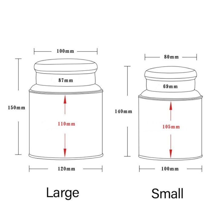 htrxb-ปิดผนึกกระป๋องจัดเก็บชากล่องเก็บอุปกรณ์ในครัวลูกอมชาสามารถจัดเก็บเหยือกชากล่องของขวัญ
