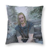 The Elder Scrolls Skyrim Play Games Pillow Case Home Decoration Hey You Youre Finally Awake Cushion Cover Throw Pillow Case