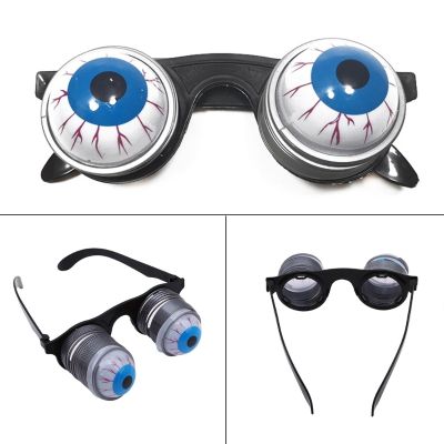 【CW】 Scary Pop-Out Eyes Glasses Droopy Masquerade Costume Prank Photo Props