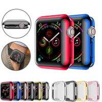 เหมาะสำหรับ Apple Watch 38/40/42/44mm ไฟฟ้า tpu รวมทุกอย่างเคสป้องกันนิ่ม 8 สี 4 ขนาด
