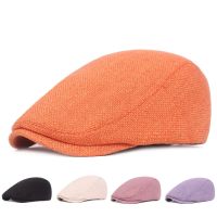 ❍✢ 2022 Retro Mens Hats Retro Berets Hat for Women Cotton Visors Herringbone Flat Caps Casual Artist Peaked Cap Gorras