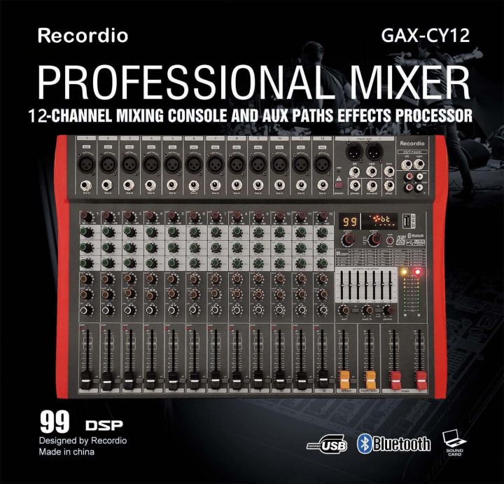 gax-cy12-professional-12-channel-sound-mixing-console-with-blueteeth-sound-mixer-audio-99-dsp-effects-phantom-power-48v-usb