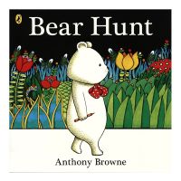 Bear hunt anthonybrown famous bear hunter works English learning stories picture books parent-child reading materials English learning bedtime reading materials 3-6 years old English original imported childrens books