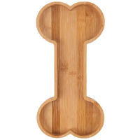 Bone Shaped Serving Tray Wooden Cutting Board Candy Dish Bowl