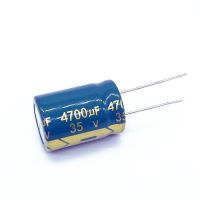 4-10pcs/lot 18*25mm Low ESR/Impedance high frequency 35v 4700UF aluminum electrolytic capacitor 4700UF35V 20% Electrical Circuitry Parts