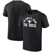 2023-Summer Fanáticas Masculinas De Marca Black The Rock Team Traga Camiseta Peoples Champ