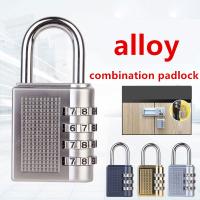 4 Digit Zinc Alloy Combination Lock Padlock Luggage Anti-theft Weatherproof Security Outdoor Gym Safely Code Door Lock Black