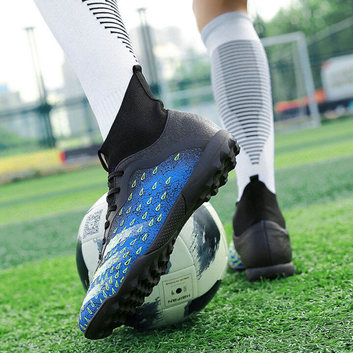 ankle-high-elastic-sock-football-shoes-traing-soccer-footwear-with-spikes-for-men-women-grass-cleats-anti-skip-football-sneakers