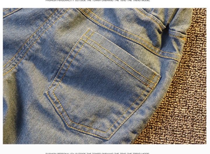 ชุดเด็กผู้ชาย-เสื้อ-กางเกงยีนส์สั้น-เซ็ท2ชิ้น-แฟชั่น-yf100011