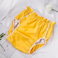 จัดส่งฟรี FUUBUU2226-YELLOW-XXL กางเกงกันน้ำผ้าอ้อมผู้ใหญ่กางเกงกลั้นปัสสาวะไม่อยู่ผ้าอ้อมกระเป๋า