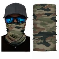 【CC】 on Neck Warmer Outdoor Cycling Motorcycle Bandana Windproof Man Balaclava Camouflage Face Scarf UV Shield