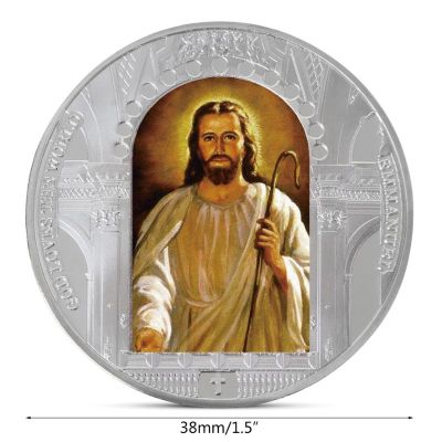 ในสต็อกพระเยซูคริสต์ศาสนาคอลเลกชันเหรียญที่ระลึกของขวัญของที่ระลึกศิลปะโลหะ Antiqu M68E