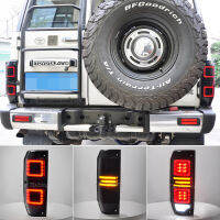 ซ้ายและขวารถยนต์ LED ไฟท้ายกันน้ำเบรกย้อนกลับเปลี่ยนโคมไฟสำหรับ Toyota Land Cruiser LC76 1984-2021