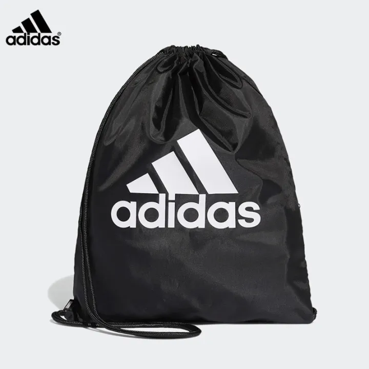 adidas-กระเป๋าเป้สะพายหลังแบบรูด-adidas-adidas-ออกกำลังกายผู้หญิงและผู้ชายบาสเก็ตบอลกีฬาฟุตบอลแบบพกพามีเชือกรูด