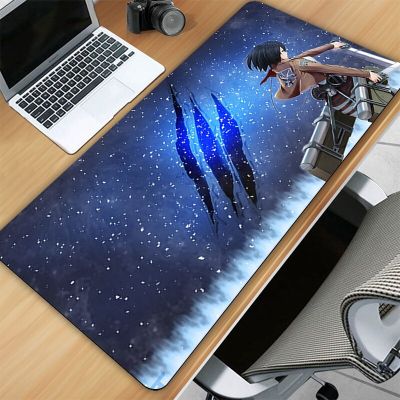 Attack on Titan Mouse Pad Large Pads Cute Anime Gaming Keyboard Computer Accessories Mousepad Xxl Desk Gamers Gamer Kawaii Mat Basic Keyboards