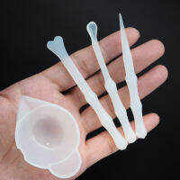 2021Silicone Tools for UV Resin Epoxy Molding Silicone Dispensing Cup Stirring Bars with Card Slots Dispensing Cups