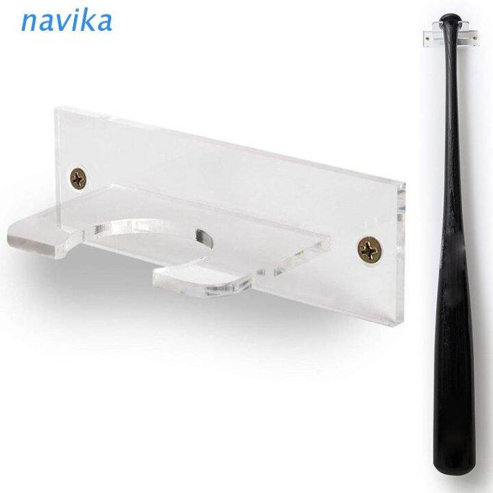 nav-baseball-bat-hanger-holder-wall-mount-rack-mount-install-softball-holder-easy-kit-hanging-baseball-bat-display-stand