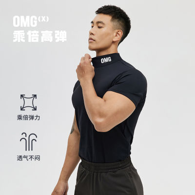 Taobao Collection เสื้อยืดแขนสั้นผู้ชายเสื้อฟิตเนสแขนสั้นผชเสื้อกีฬาแขนสั้นผชแห้งไว