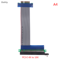 Dolity PCI-E Express 16X/8X/4X Riser Card Extender EXTENSION Ribbon สายยืดหยุ่น