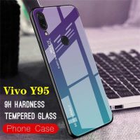 Case VIVO Y95 เคสวีโว่ เคสกระจกสองสี เคสเงาไล่สี ขอบนิ่ม เคสกันกระแทก สีกระจกเทมเปอร์ปลอกแก้วฝาหลังกันชน พร้อมส่ง