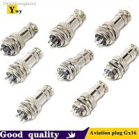 ₪❏▫ 1PCS/LOT GX16-2/3/4/5/6/7/8/9/10 Pin Male Female 16mm Wire M16 GX16 Circular Aviation Connector Socket Plug Metal