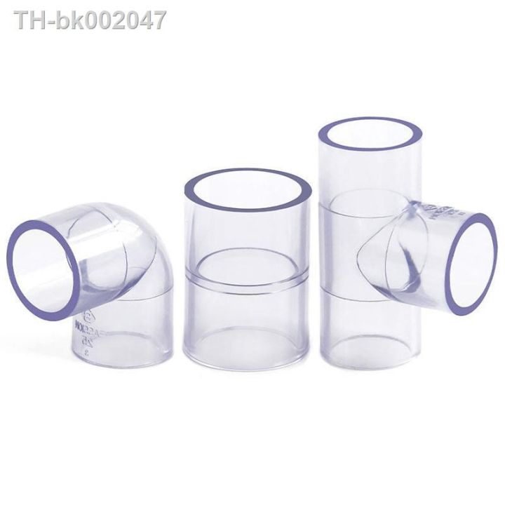 1pc-upvc-pipe-connector-20-25-32-40-50mm-transparent-straight-elbow-tee-joints-aquarium-water-pipe-adapter