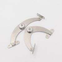 2pcs Stainless Steel Hydraulic Hinge Adjustable Randomly Stop Lift Up Flap Stay Support Hinges Cabinet Door Furniture Hardware