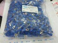 1000Pcs RV2-3.5 M AWG16-14 #6 Blue Circular Pre-Insulating Ring Terminal TO-JTK Cold Pressed Crimp Terminals