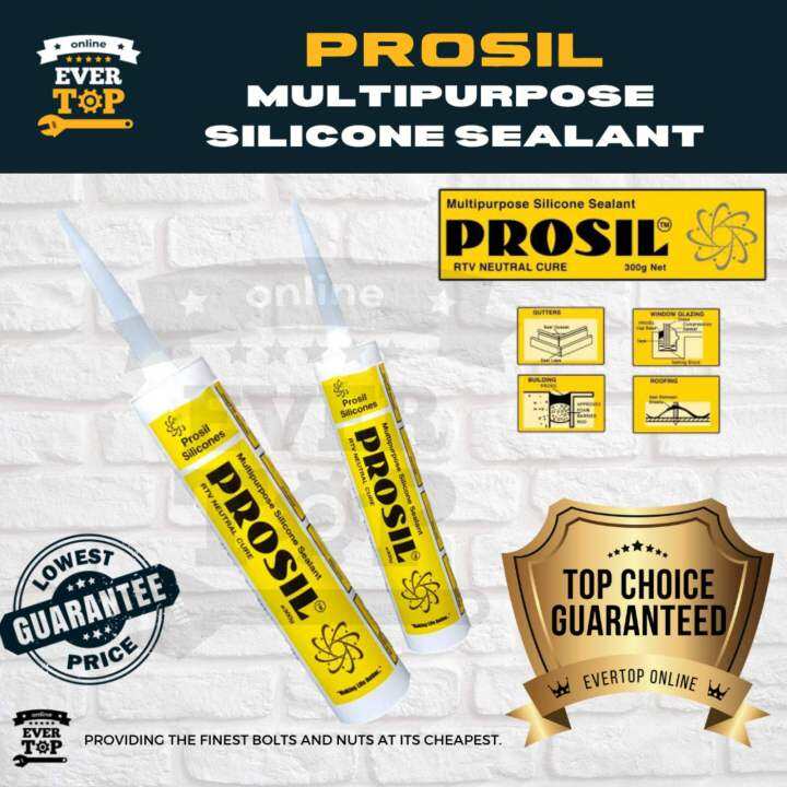 PROSIL ORIGINAL MULTIPURPOSE SILICONE SEALANT NEUTRAL CURE CLEAR
