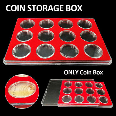 BOKALI 1PCS กล่องเก็บเหรียญป้องกันเหรียญจอแสดงผลตัวจัดแยกกล่องเก็บ (ไม่รวมถึงสิ่งอื่นๆ)