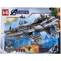 ProudNada Toys ของเล่นเด็ก ตัวต่อเลโก้ ลานจอดเครื่องบิน เครื่องบิน M AHEROES ASSEMBLE 778 PCS NO.MG306