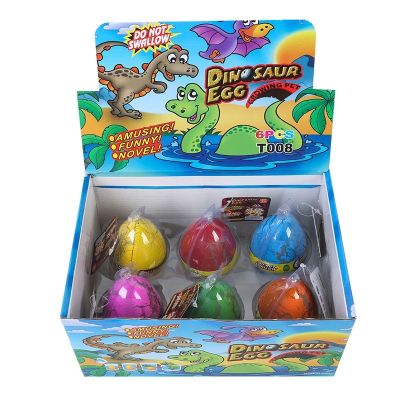 Dinosaur eggs hatch bubble water breaking become big bubble expansion deformation simulation of animal model of female boy toys for children