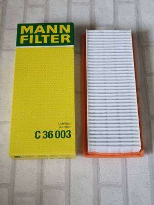 กรองอากาศ  Mini  II  R55,  R56,  R57,  R58,  R59,  R60  ( 2006 - 2016 )   Engine Air Filter  Mann   C 36003 / C36003 d