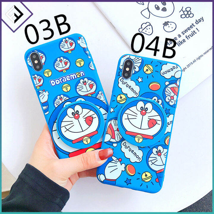 vivo-y01-y01a-y02เซลล์-y02s-เคสโทรศัพท์สำหรับ-vivo-y02-y02s-y01-y01a-ดีไซน์ใหม่โดราเอม่อนฝาหลังซิลิโคนเคสโทรศัพท์ตุ๊กตาโดราเอม่อนขาตั้งพร้อมสายคล้องสายคล้อง