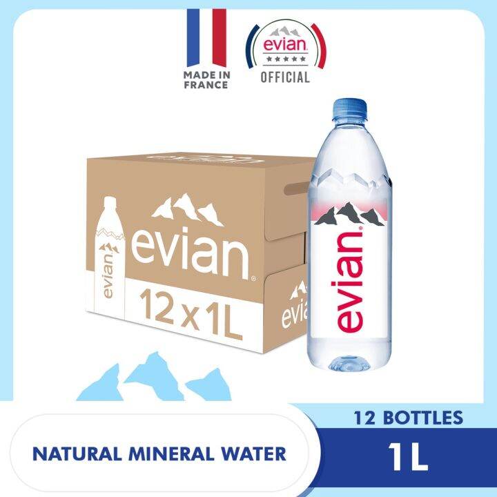 Evian Natural Mineral Water 12 x 1 Liter Case Lazada PH