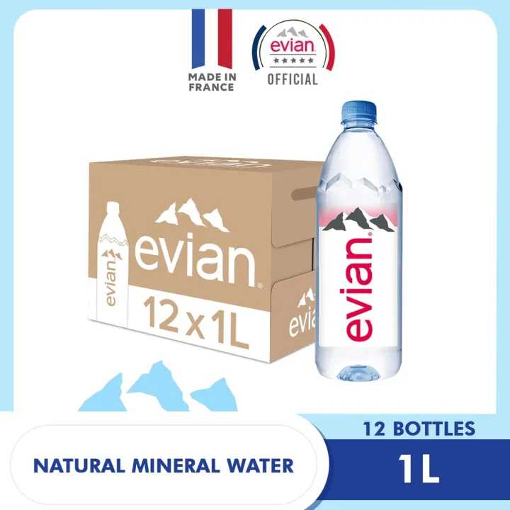 Evian Natural Mineral Water 12 x 1 Liter Case Lazada PH