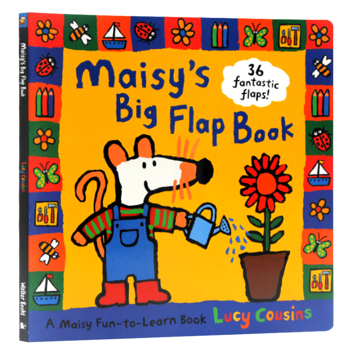 spot-mouse-bobo-series-maisy-s-big-flap-book-flip-open-paperboard-book-english-original-childrens-enlightenment-picture-book-lucy-cousins-parent-child-interactive-game-book